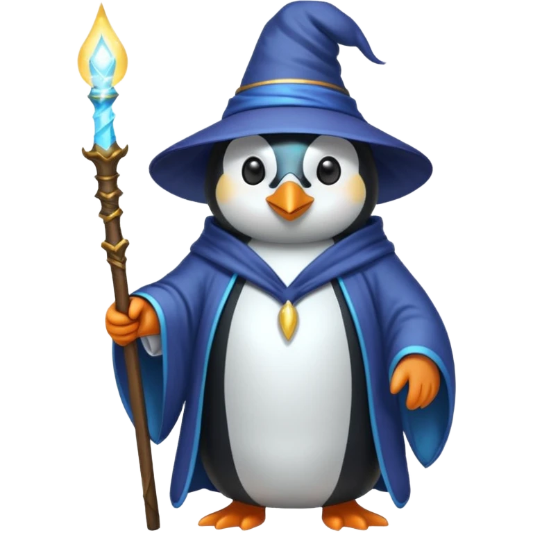 Penguin Wizard emoji