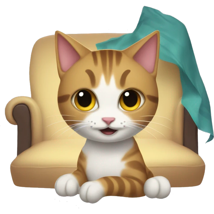 A cat playing AFK Journey emoji