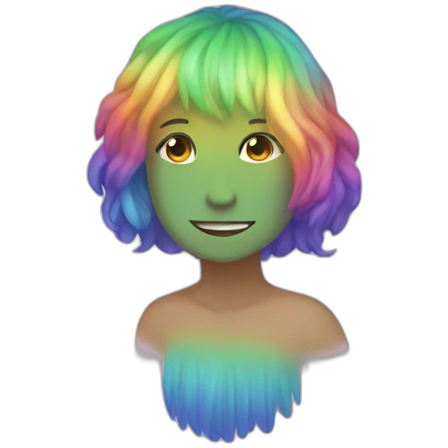 Rainbow godet emoji