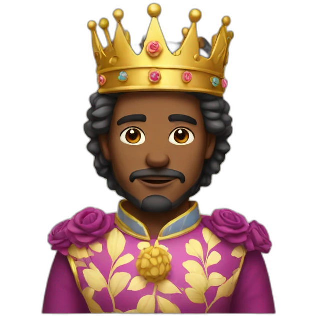 king of flowers emoji