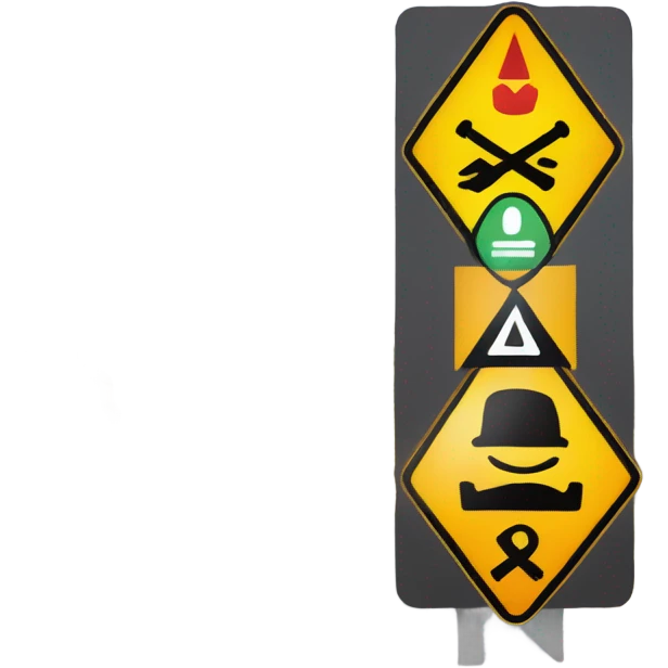 “Don’t crash out” sign emoji