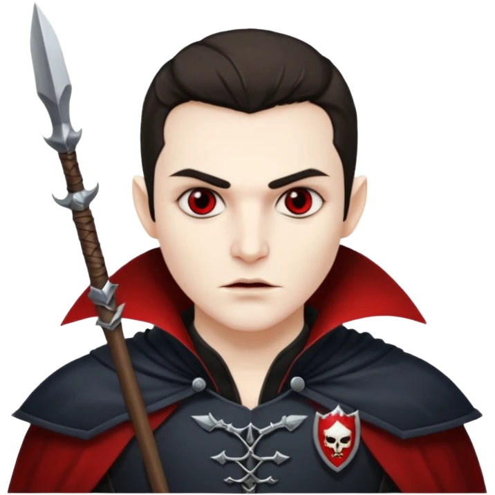vampire guard with spear emoji