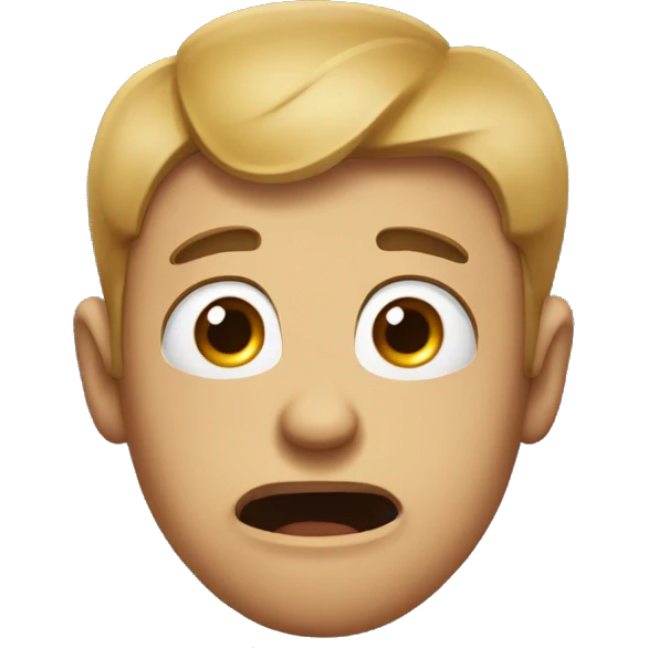 A face emoji showing an expression of disbelief (as if to say "give me a break").
He's not supposed to get angry, just show that he doesn't even think to believe, and he wonders if anyone expected them to believe it. emoji
