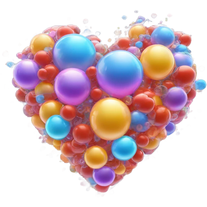 heart with drunk bubbles emoji