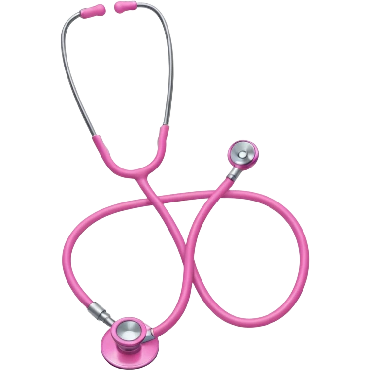 Pink stethoscope emoji