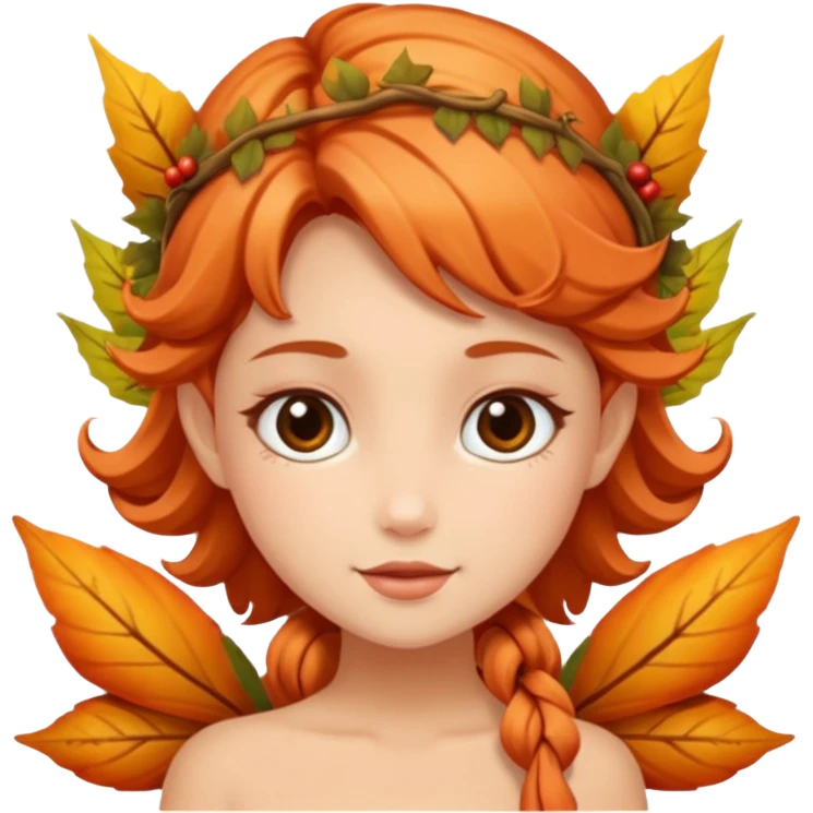 Autumn fairy emoji