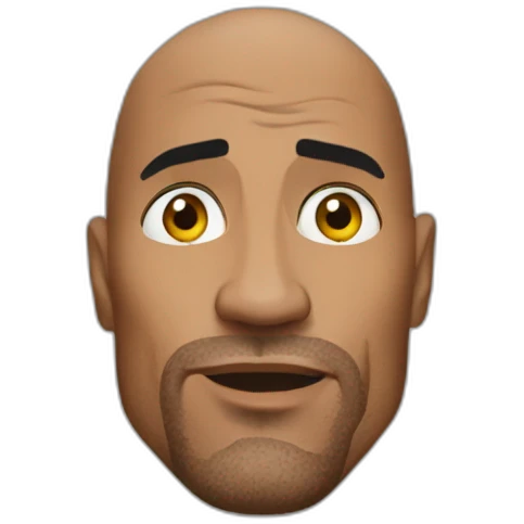 The rock eye emoji
