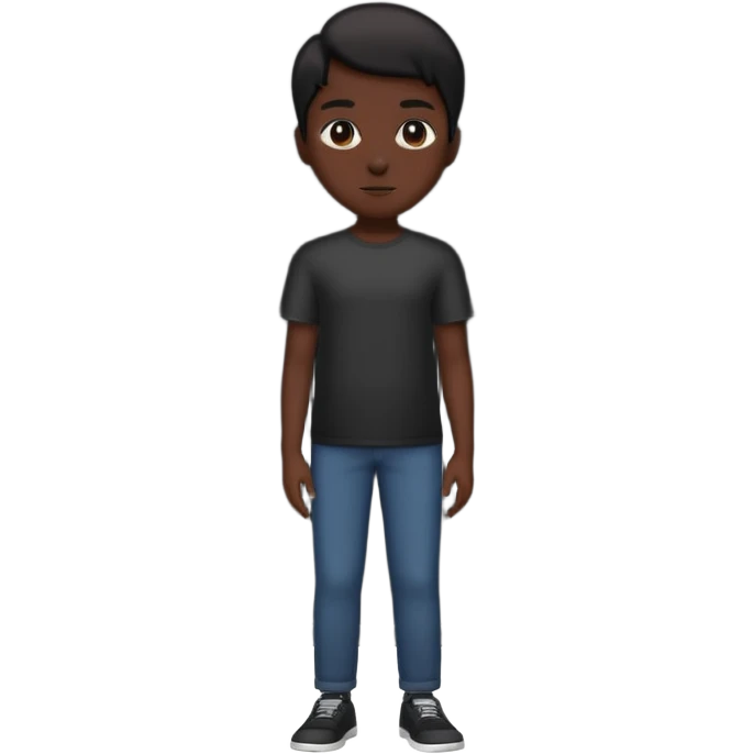person silhouette standing in front of a screen with play icon emoji