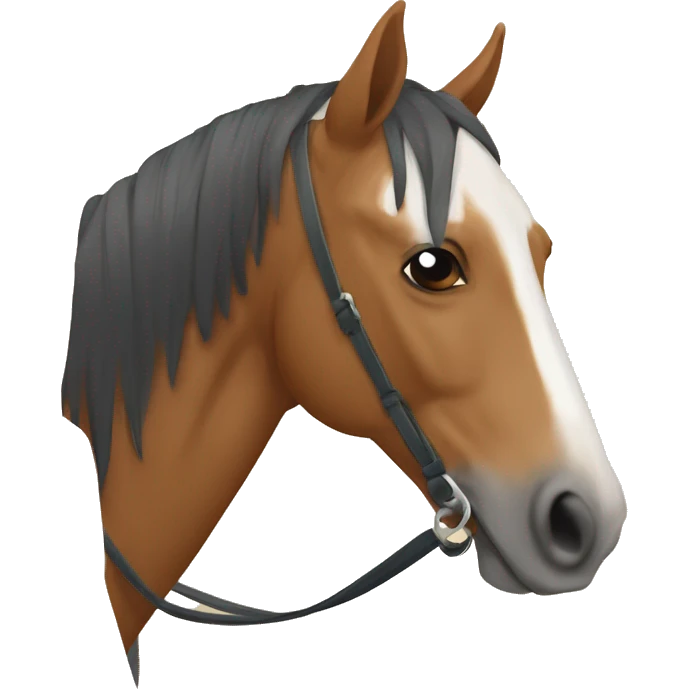 Caballo alazan con mancha en la frente chikitita emoji