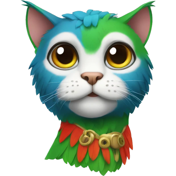 cat parrot emoji