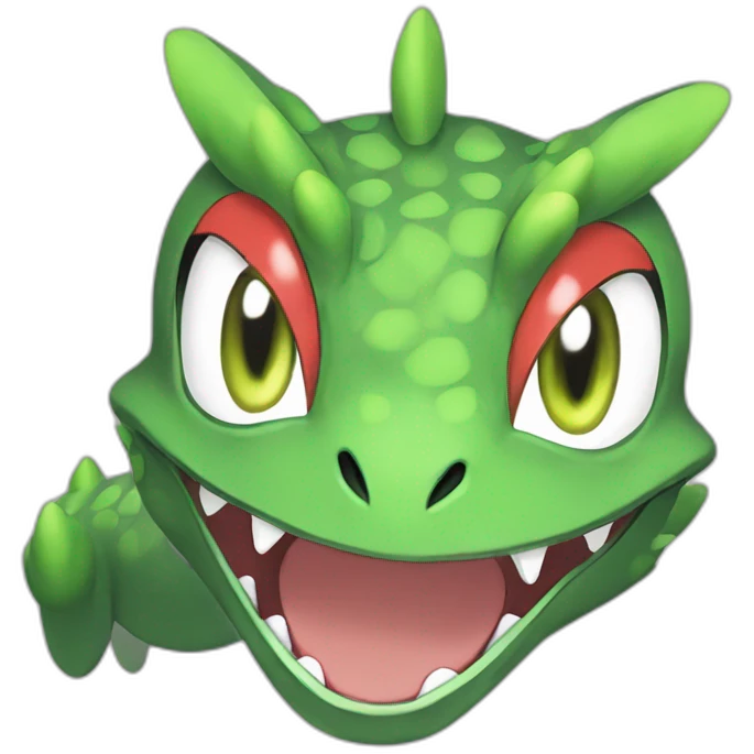 Pokemon_sceptile, smirking, anime_artstyle, well_drawn, accurate emoji
