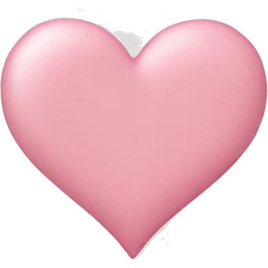 light pink heart emoji