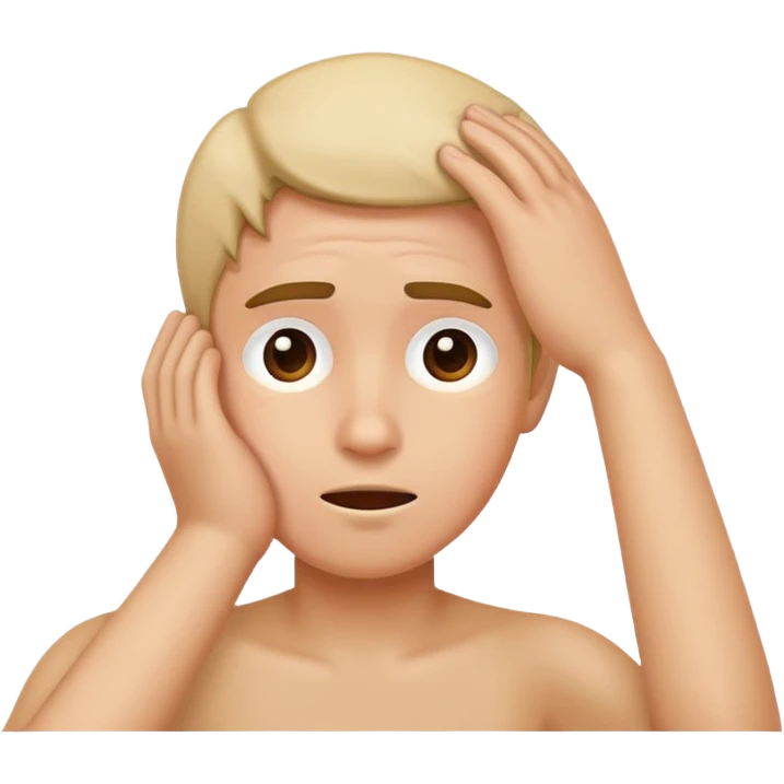head scratching gesture emoji