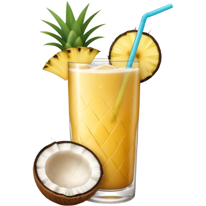 coconut drink summer vibe emoji