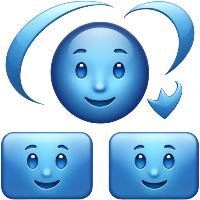 Verificación azul emoji