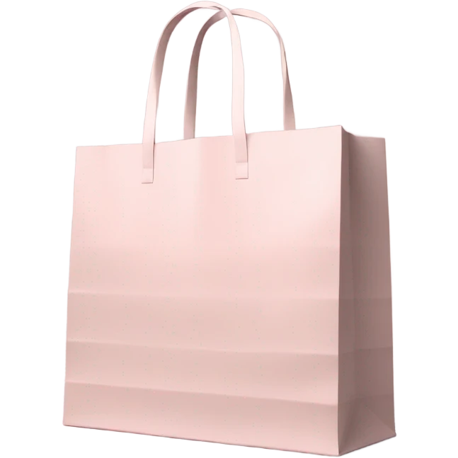 Pale Pink shopping bags emoji