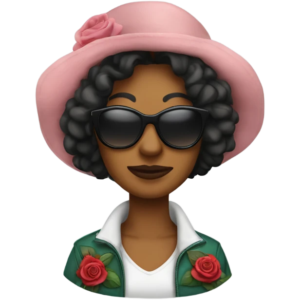 Rose Salvatierra-Moore with sunglasses emoji