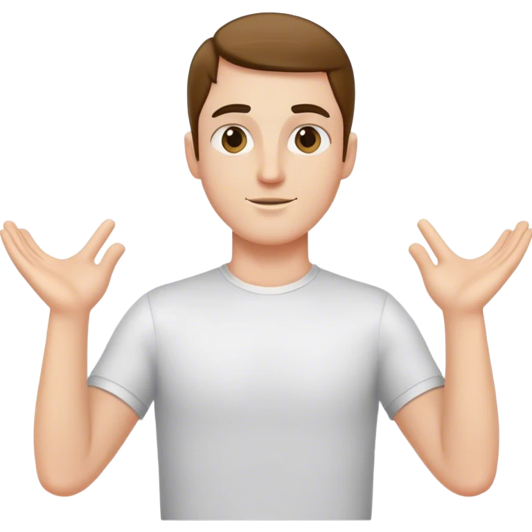 T-pose white guy emoji