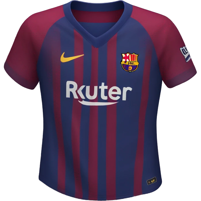 fc barcelona jersey  emoji