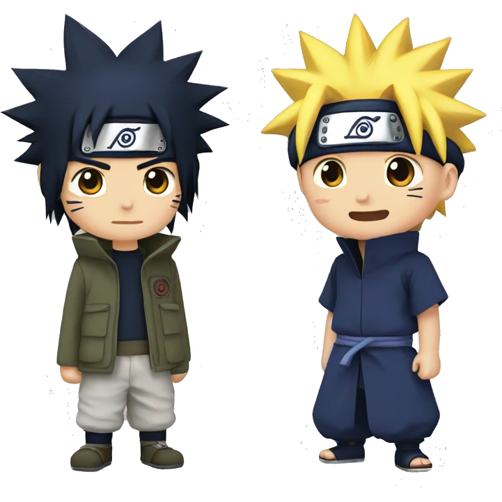 Naruto and sasuke emoji