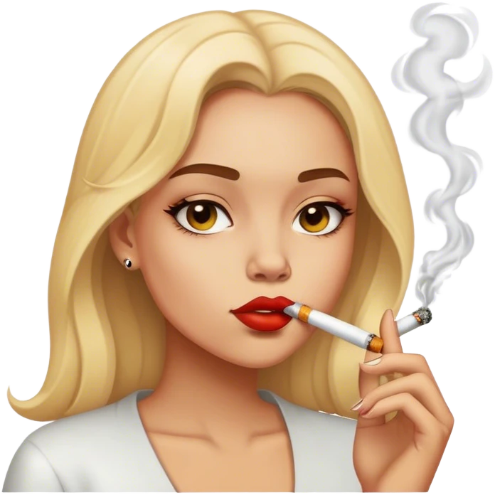 Girl smoking emoji