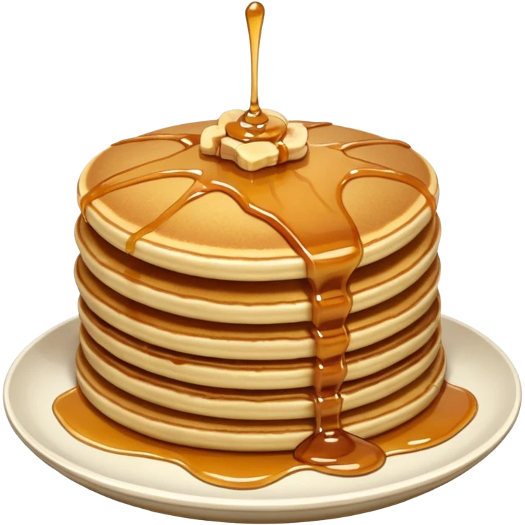 pancakes with caramel and nuts emoji