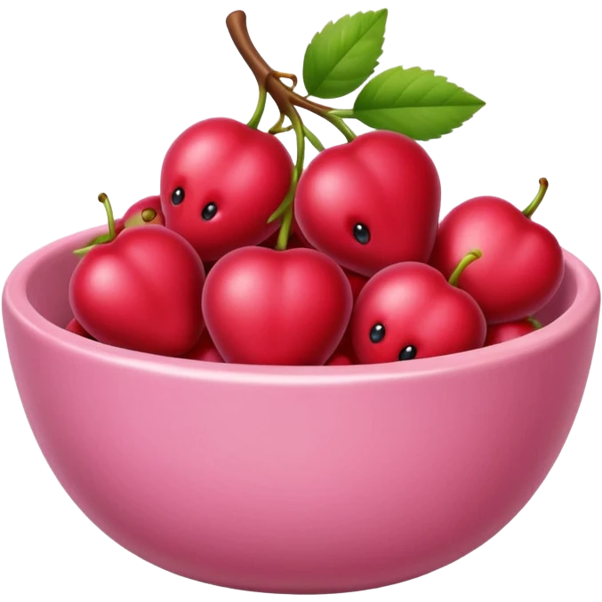 berry in pink bowl emoji