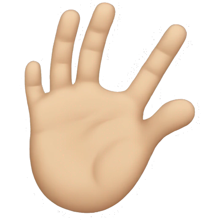 💪 left hand emoji