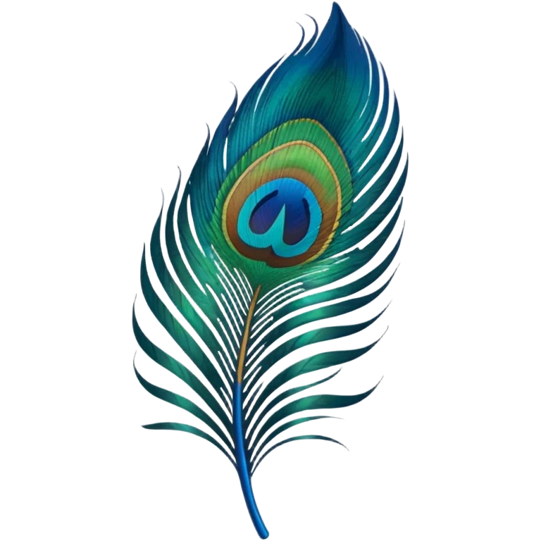 Peacock feather  emoji