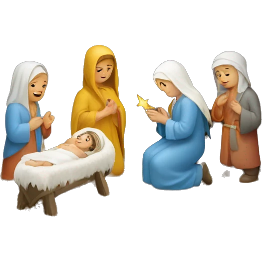 nativity scene Ukraine emoji