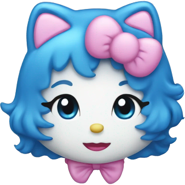 Hello kitty blue 💙 emoji