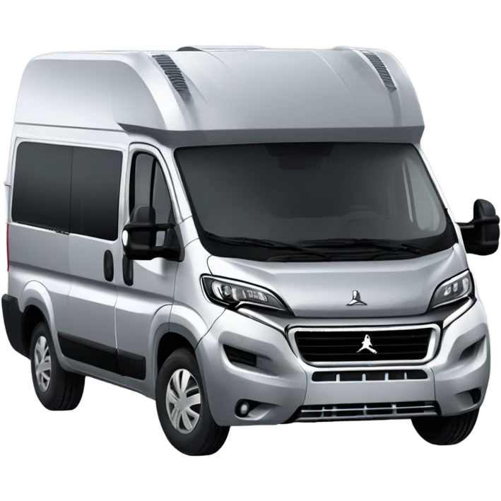 Standard Peugeot Boxer L3H2 Campervan with two windows on the right side silver normal height emoji