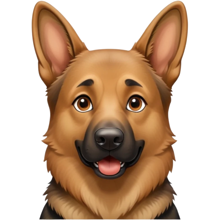 удивленая собака овчарка emoji