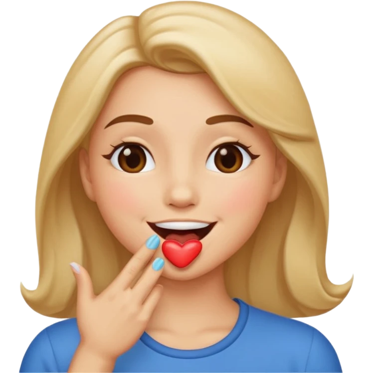 Blowing kisses emoji