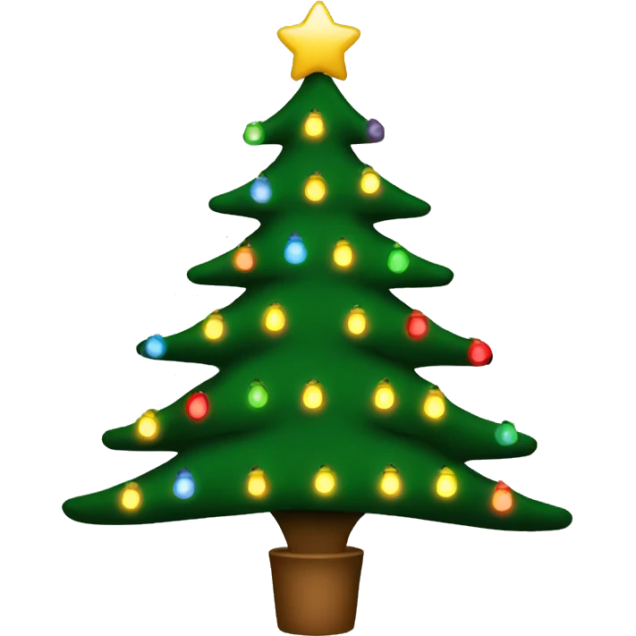 Christmas tree lights emoji