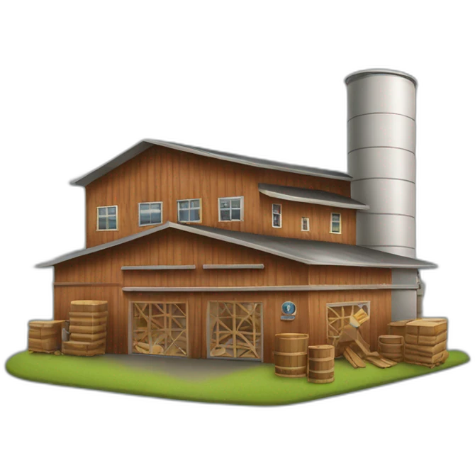 modern lumber factory emoji