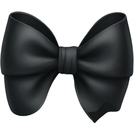 Black bow  emoji