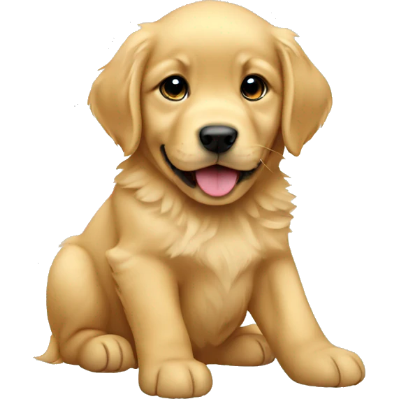 baby golden retriever emoji