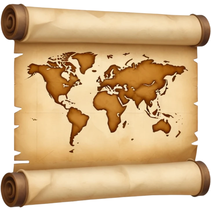 a poster, rolled up, like a old map emoji