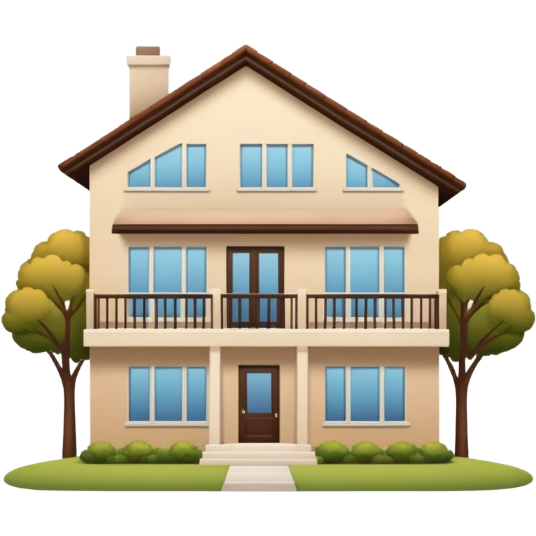modern house for a normal family emoji