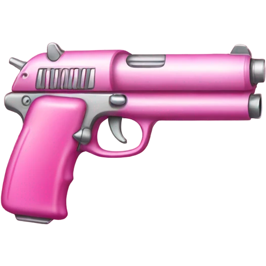 Cute pink gun emoji