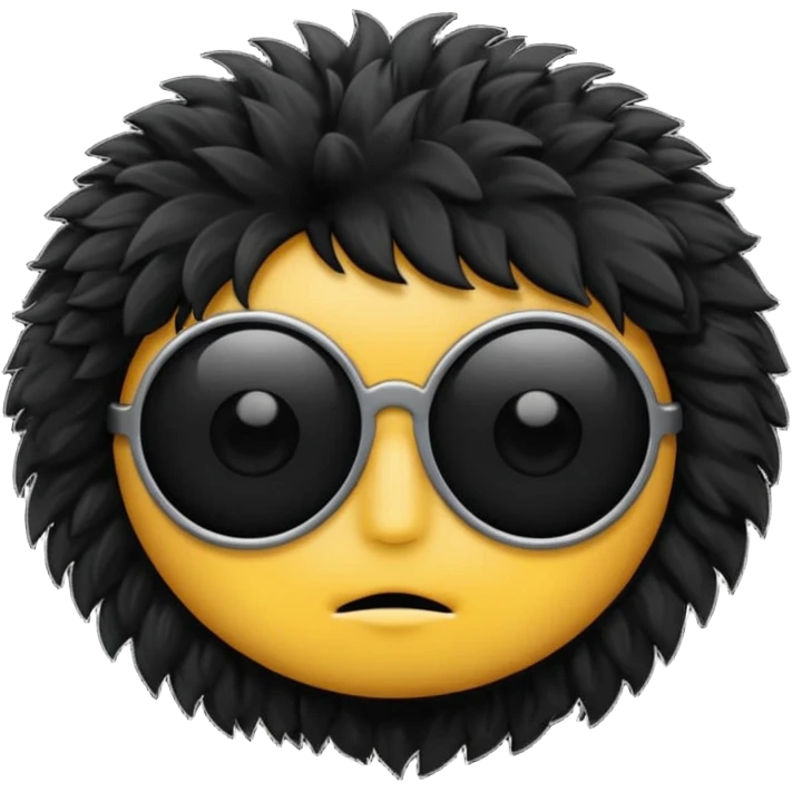  black fluffy eyepatch emoji
