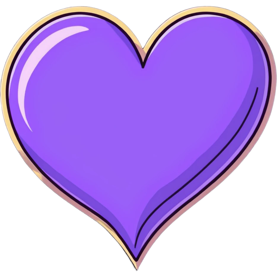 gorgeous heart with shimmer effect emoji