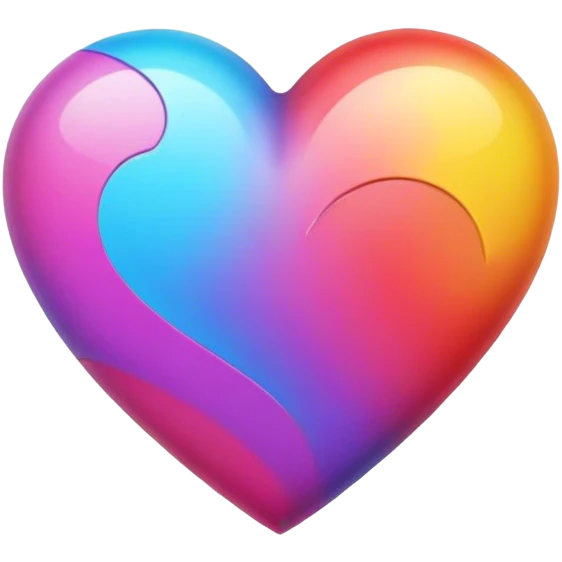 coeur multicolore  emoji
