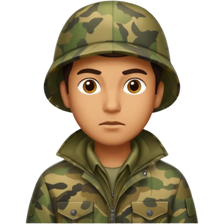 man hunter, alert expression emoji