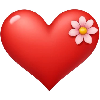 Heart with flower emoji