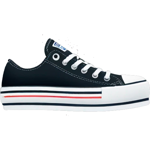 low top platform converse emoji