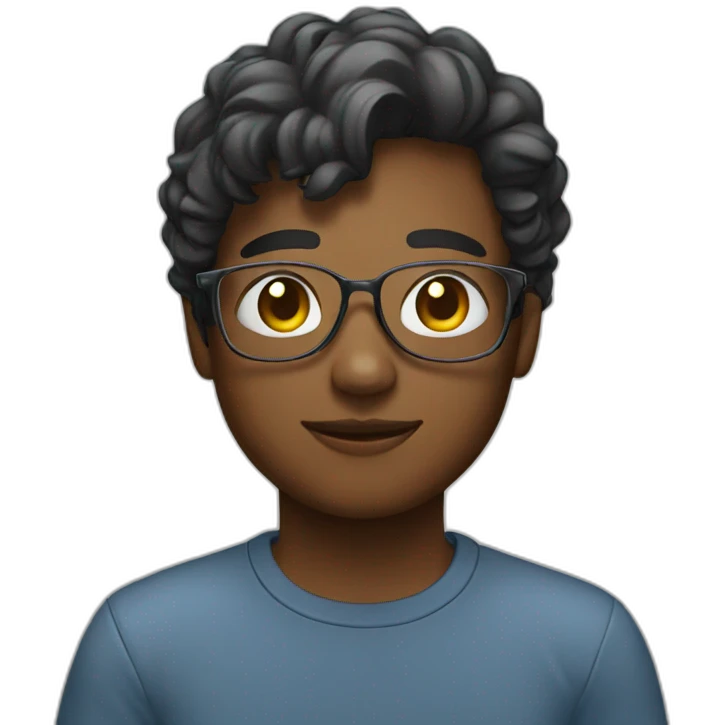 Young Men with glass emoji