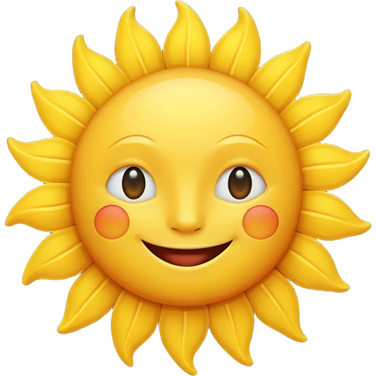 smiling sun emoji emoji