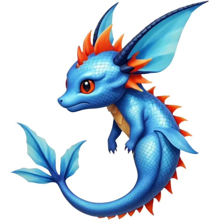 Salandit-Vaporeon-Flareon-Fakémon-hybrid-creature (full body)  emoji